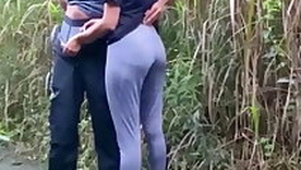 Very Risky Public Be hung up on Up A Beautiful Girl at Jogging Park