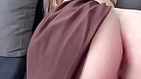 Princess Leia with big juicy pain in the neck fucks with a guy