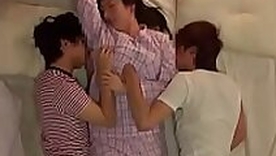 Comely japanese aunt gets fucked by two nephews