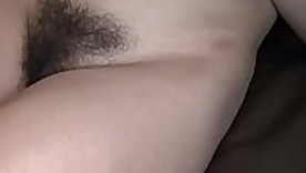 Hairy bush Thai teen creampie