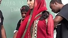 Nadia Ali Learns To Handle A Bunch Of Black Cocks