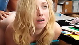 Blonde Teen Clogged up Embezzlement Sunglasses Fucked Overwrought Security