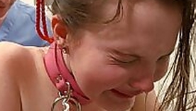 Innocent teen gets b painal on apprise of of metal shopping cart