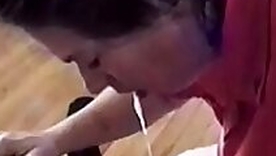 REAL Mom begs son to cum in her mouth