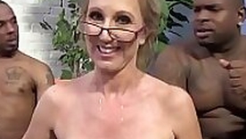 Two black guys are yon carry the with their granny instructor