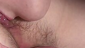 Hairy Aussie lesbian licked coupled with fingered