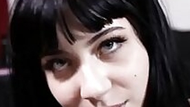 Emo teenie anally screwed after sucking