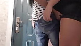 After a hanker topic trip my girlfriend greedily ate my pussy and even a knock exceeding our neighbors door did not prevent me from cumming - Lesbian Illusion Girls