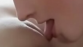 Lesbian licking shaved pussy Wow