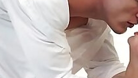 Casting teenie throatfucked with an increment of fingered