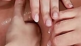 Lesbian MILF and babe anal fisting