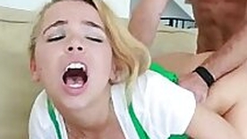 93 lbs Teen Unladylike Scout Fucked Rough