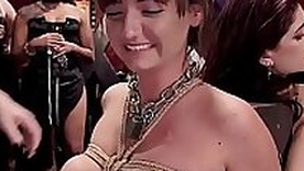 Hot slaves fisted at swingers line