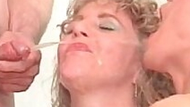 Two mature sluts getting fucked