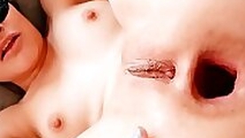 Skinny Latina Makes Amazing Anal Gape Rosebutts and Self Anal Fisting