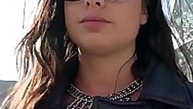 GERMAN SCOUT - College Teen Mira with Braces First Period Anal