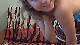 Eva showing her flawless teen body