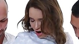 Privatecom - Inked Teen Shelley Blissfulness DPd By 2 Hard Cocks