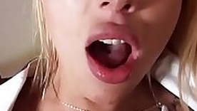 Kyra Hot - Blonde Amateur Fucks in Stockings - Public Lob Undulations