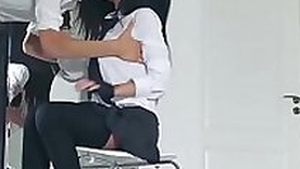 LesbianCUMScom ⇨ Mistress Lesbian Teacher Feeldoe Bangs