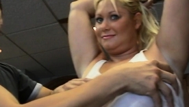 Stunning blonde Samantha, a doughty nympho, revels in open-air escapades