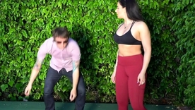 Kenzie Madison and Katrina's passionate tennis lesson turns come by a wettish threesome