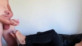 Brunette teen Summer Spirit of evil in homemade legs coupled with blowjob video