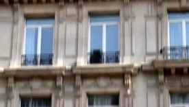 Busty blonde MILF Mandy gets her shaved pussy licked in a car