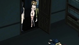 Unrestricted anime video featuring seductive black widow