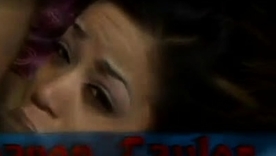 Chavon Taylor's intense deepthroat action with gagging sounds