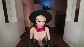 Skye Blue, a blonde amateur teen, heals relative to a sensual POV encounter