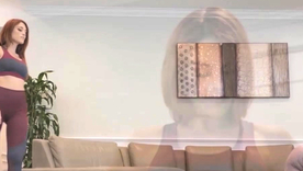 Krissy Lynn together with Molly Stewart in a steamy lesbian encounter