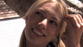 Young blonde Kennedy Kressler enjoys a BBC in hardcore action