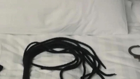 Tiffany Doll enjoys being restrained and performs a blowjob