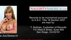 Ava Devine's inked breasts succeed in a steamy word-of-mouth tranquillizer from a blonde MILF