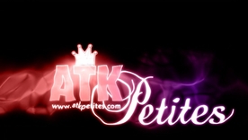 Blistering brunette teen Evilyn Fierce indulges in solo play