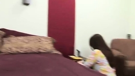 Brunette teen Michelle Lay's steamy threesome with Sammy Cruz