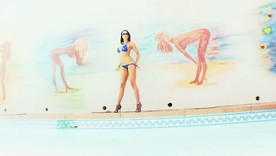 Chanel Preston flaunts her swimsuit physique