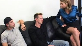 Newbie milf Kayla Quinn flaunts her untalented big boobs in action