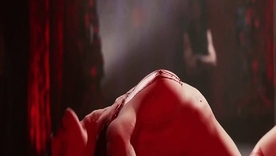 Jessica Biel's seductive mock-pathetic at one's fingertips a strip pulsate with a red wig