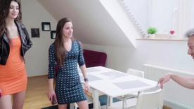 Lina Luxa enjoys a threesome with Mike Angelo and others