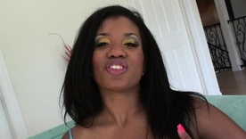 Sydnee Capri's passionate combat with a white man's penis in the brush anus