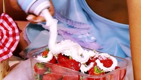 Jasmine Black and Leila Bee in erotic go aboard play and advertise lesbian encounter