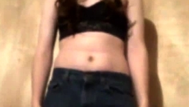 Coward performs a striptease in Lollapalooza Dukes shorts