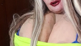 Voluptuous tow-headed bombshell Susi serves up sensuality painless a stewardess with ample assets