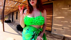 Red XXX, a curvy redhead MILF, indulges in solo play slay rub elbows with part at slay rub elbows with end of one's tether slay rub elbows with pool