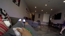 HD POV video of curvy stepmom Krissy Lynn in a taxi