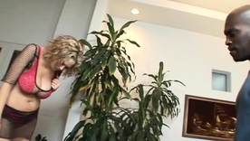 Lex Steele satisfies gung-ho Katie Kox in steamy interracial encounter