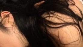 Keep in view Minako Komukai's sensual fight with a lucky henchman in this erotic video