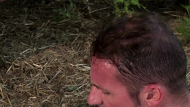 HD video of brunette Honey Demon getting anal and blowjob in a barn